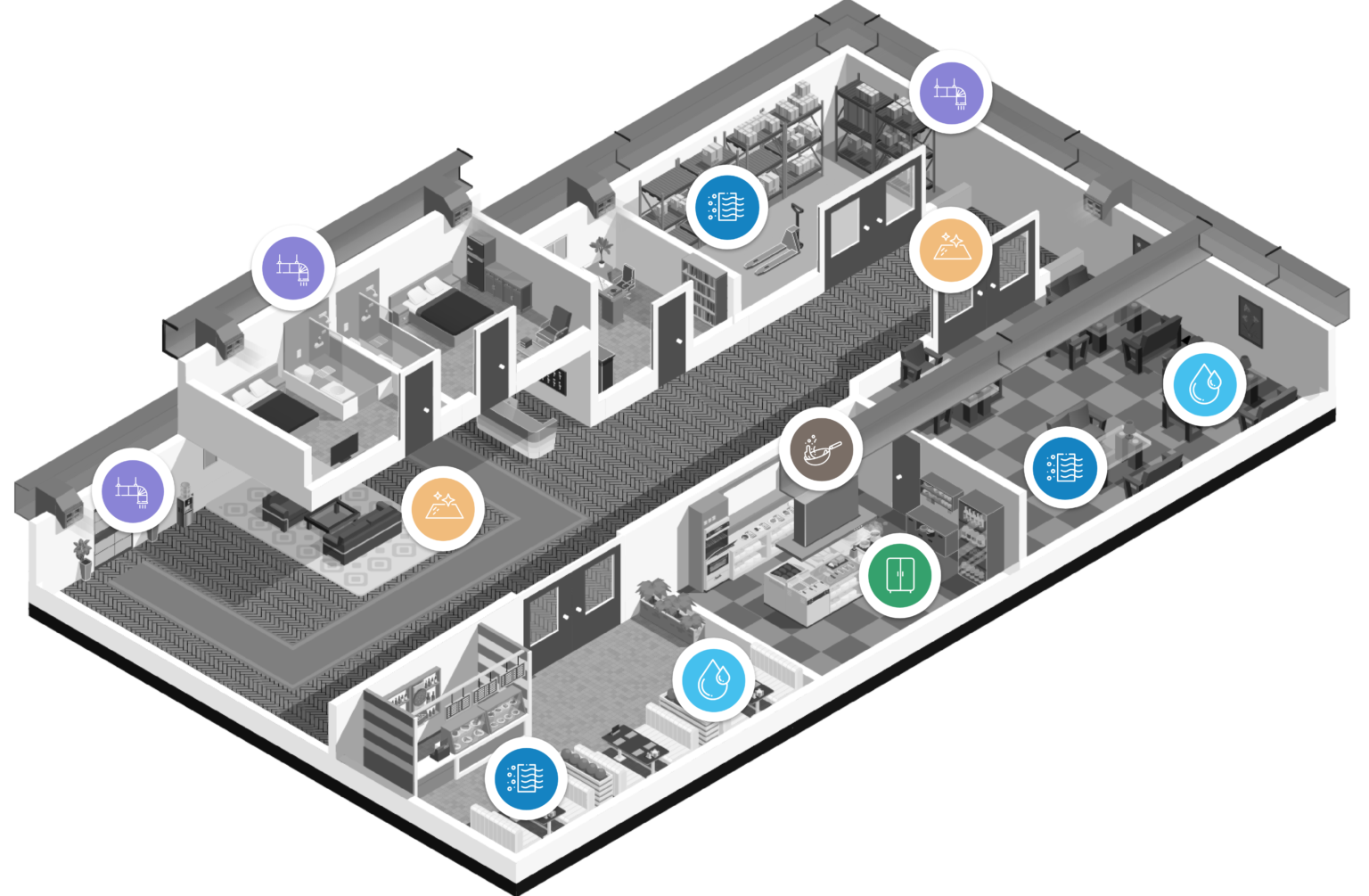 UVC disinfection for indoor spaces